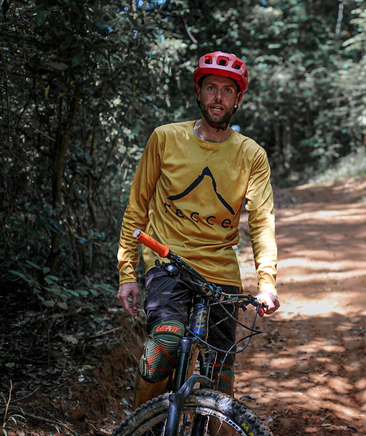 Yellow mtb shop jersey